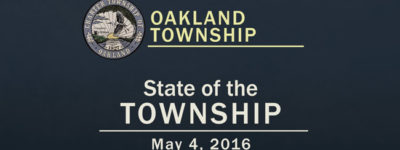 Oakland Twp State of the Township 2016