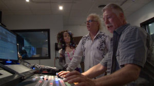 Rose, GMo & Dan in the Control Room