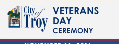Troy Veterans Day 2016
