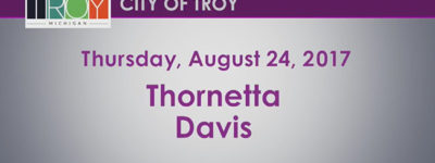Troy Summer Concert - Thornetta Davis - Aug 24, 2017